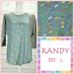 NWT LuLaRoe Randy (large) Heathered, geometric